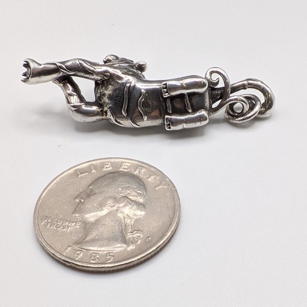 Solid Sterling Silver Lion Pendant - image 4